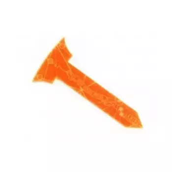 Шаблон линейки Deep Strike, 6 дюймов, малый периметр, оранжевый, Rulers & Templates (Kromlech)