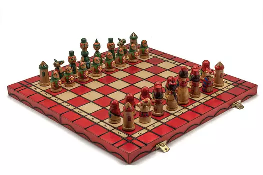 Шахматная Бабушка (матрешка), игра-головоломка, Шахматный Журек Szachy urek