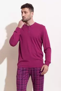 Шахматная пижама с модалом Sofiaman, красный