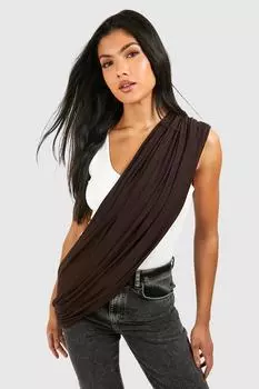 Шаль для беременных и кормящих мам boohoo, коричневый