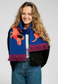 Шаль KABAK, синий