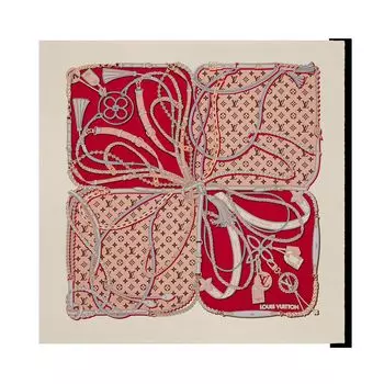 Шаль «микс и бретели» Louis Vuitton, красный