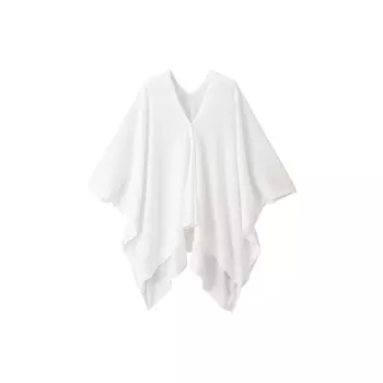 Шаль Muji с пуговицей, темно-желтый