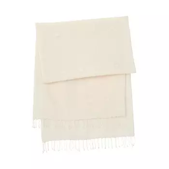Шаль плетенная Muji в индийском стиле, белый