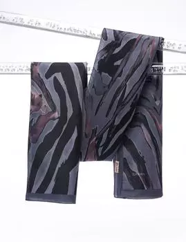 Шаль с абстрактным узором Антрацит Kayra