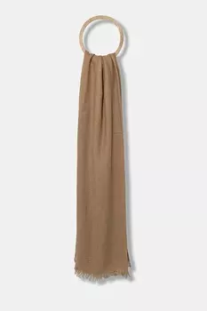 Шаль с добавлением кашемира FLAVIONE Weekend Max Mara, коричневый