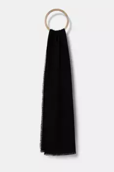 Шаль с добавлением шерсти Karl Lagerfeld, черный