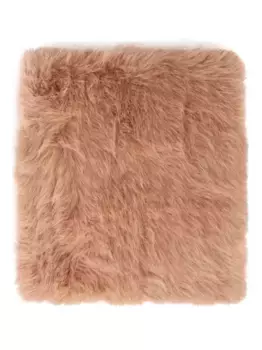 Шаль с искусственным мехом V°73, нейтральный