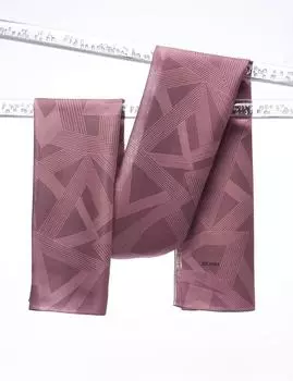 Шаль с треугольным узором Темно-коричневый Kayra