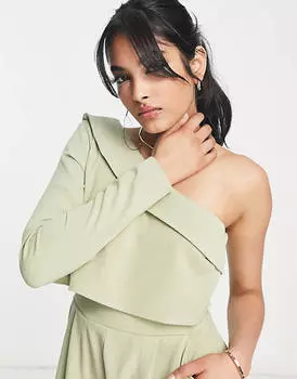Шалфейный комбинезон на одно плечо ASOS DESIGN