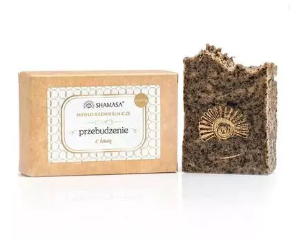 Шамаса, Пробуждающее кустарное мыло с кофе, Shamasa