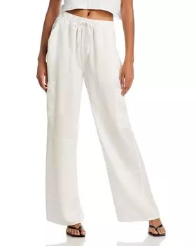 Шамбре Карго Брюки - Эксклюзив AQUA, белый