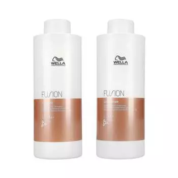 Шампунь 1000мл + кондиционер 1000мл, 2 шт. WELLA PROFESSIONALS, FUSION, Intense Repair Set