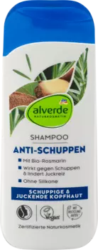 Шампунь alverde NATURKOSMETIK Shampoo Anti-Schuppen Paranuss, Rosmarin, 200 ml