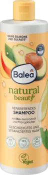 Шампунь Balea Shampoo Natural Beauty mit Avocadol und Mangobutter, 400 ml