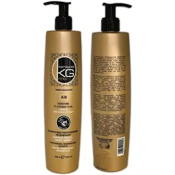 Шампунь без сульфатов Pro Keratin и экстрактом чеснока, 500 мл, Keragold