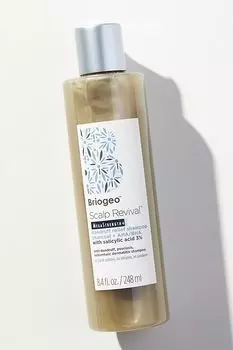 Шампунь Briogeo Scalp Revival Mega Strength+ против перхоти с углем + AHA BHA, светло-синий