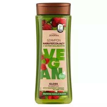 Шампунь для блеска с малиновым уксусом 300мл Joanna, Vegan