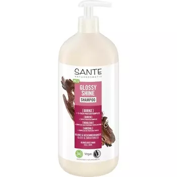 Шампунь для блеска волос с органическим экстрактом листьев березы и тройным протеином Sante Naturkosmetik