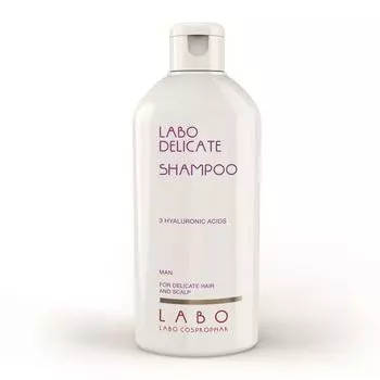 Шампунь для чувствительной кожи головы с 3 гиалуроновыми кислотами для мужчин delicate shampoo for man Labo, 200 мл