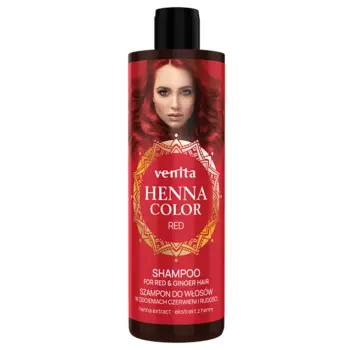 Шампунь для мытья волос в оттенках имбиря и рыжего, 300 мл Venita Henna color