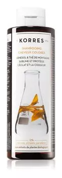 Шампунь для окрашенных волос Korres Sunflower and Mountain Tea