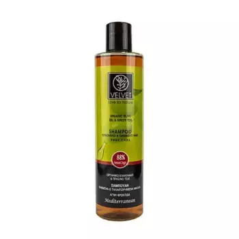 Шампунь для окрашенных волос Organic Olive Oil & Green Tea Shampoo Coloured & Damaged Hair Velvet, 300 ml