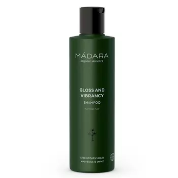 Шампунь для придания блеска волосам gloss and vibrance shampoo Madara, 250 мл