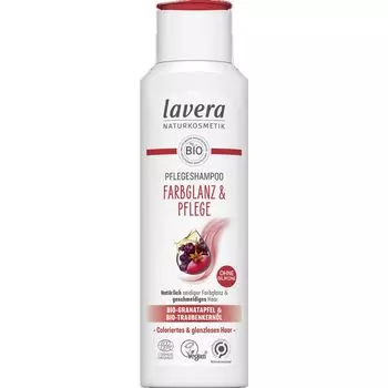 Шампунь для ухода за цветом, блеск и уход lavera, 250 ml