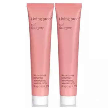 Шампунь для вьющихся волос без сульфатов, дорожный набор - 1 унция 30 мл - набор из 2 шт Living Proof