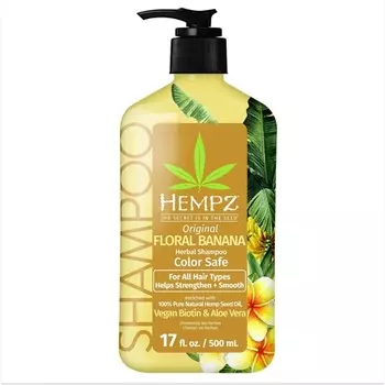 Шампунь для волос Biotin Original Light Floral & Banana для всех типов волос Hempz