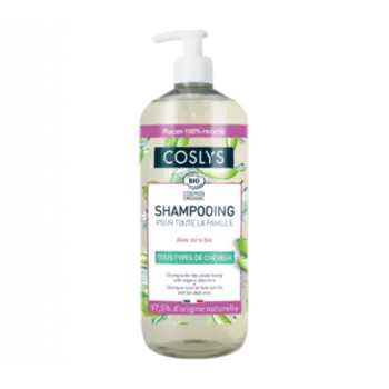 Шампунь для волос для всей семьи с органическим алоэ, 1 л Coslys