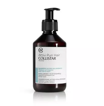 Шампунь для волос с гиалуроновой кислотой attivi puri hyaluronic acid shampoo frequent use Collistar, 250 мл