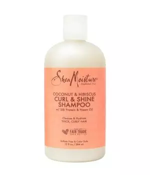 Шампунь для волос Shea Moisture Coconut & Hibiscus Curl and Shine Shampoo, 384 ml