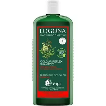 Шампунь для волос в оттенках красного и коричневого, 250мл Logona