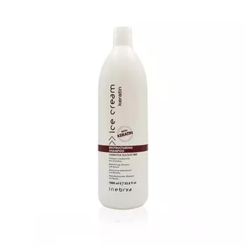 Шампунь для восстановления кератина с мороженым, 1000 мл, Inebrya