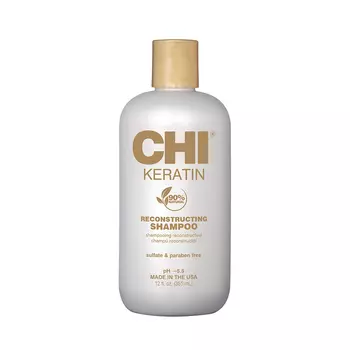 Шампунь для восстановления волос с кератином keratin reconstructing shampoo Chi, 355 мл