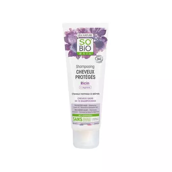 Шампунь для защищенных волос с касторовым маслом и аргинином, 250 мл So'Bio Etic Pielgnacja wosw