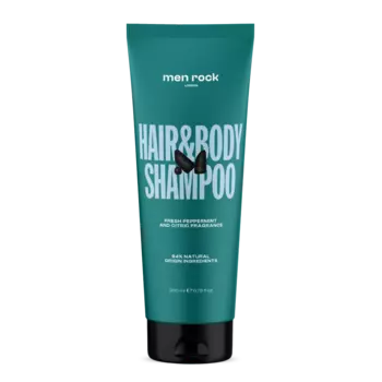 Шампунь и гель для душа для мужчин Men Rock Hair&Body, 200 мл