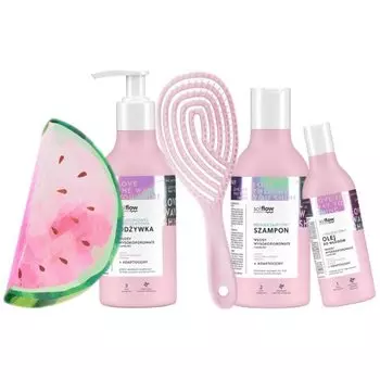 Шампунь-кондиционер So Flow для волос с высокой пористостью Набор АРБУЗ + ЩЕТКА, So!Flow