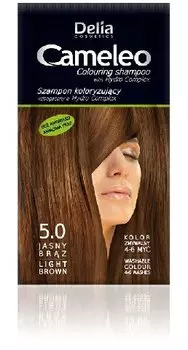 Шампунь-краска, 5.0 Светло-коричневый Delia Cosmetics, Cameleo