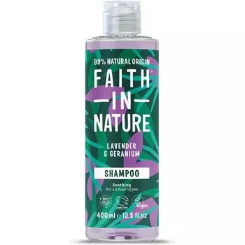Шампунь «Лаванда и герань» 400мл, Faith In Nature