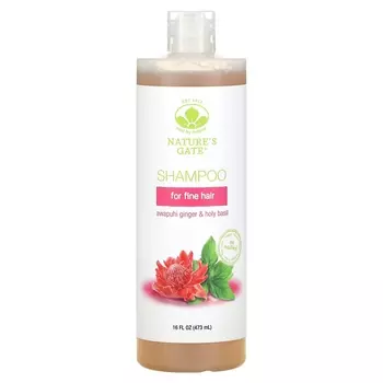 Шампунь Mild By Nature с имбирем и священным базиликом для тонких волос, 473мл