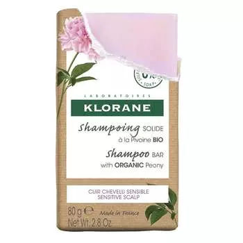 Шампунь-мыло Klorane с органическим пионом 80 г