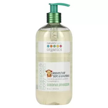 Шампунь Nature's Baby Organics Shampoo & Body Wash, Coconut Pineapple, 473,2 мл