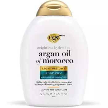 Шампунь Ogx Weightless Hydration с аргановым маслом Марокко для тонких волос 385 мл