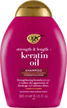 Шампунь против ломкости с кератиновым маслом 385 мл OGX
