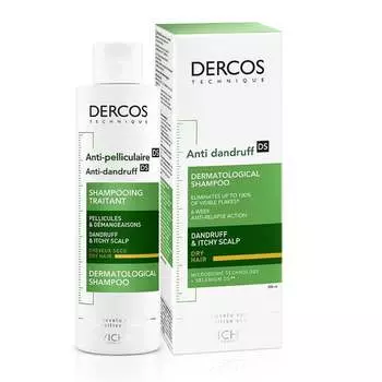 Шампунь против перхоти для сухих волос, 200 мл Vichy, Dercos Anti-Dandruff
