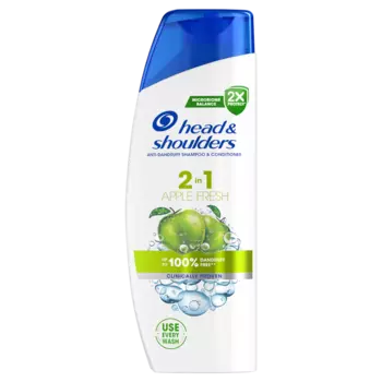 Шампунь против перхоти с кондиционером 2в1 для волос, 330 мл Head&Shoulders Apple fresh
