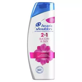 Шампунь против перхоти Smooth&Silky 2в1, 360 мл Head&Shoulders